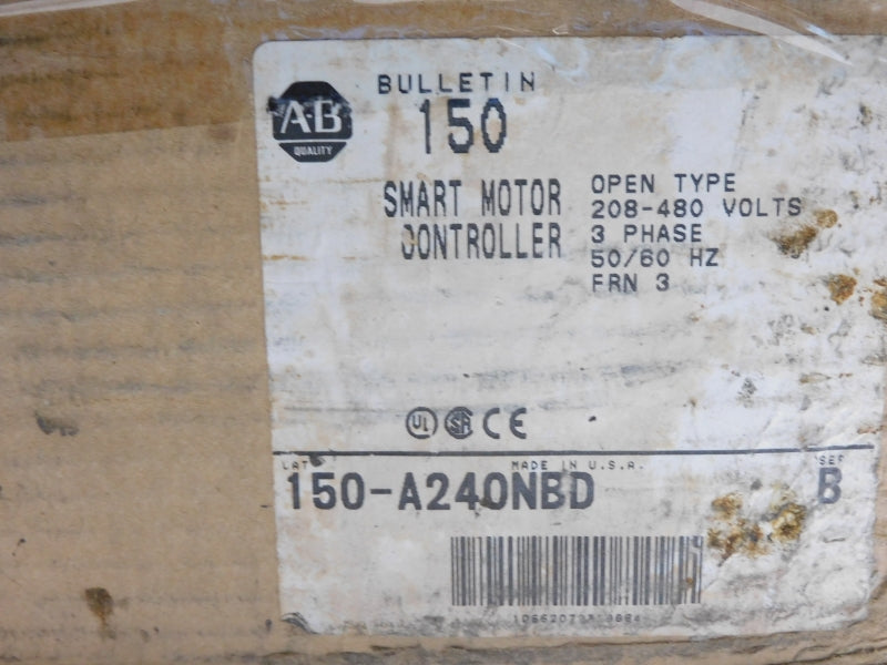 ALLEN BRADLEY 150-A240NBD SER. B 208-480V 10A (BR/WH) NSMP