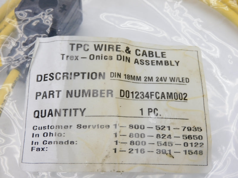 TPC WIRE&CABLE D01234FCAM002 24V 2M NSMP