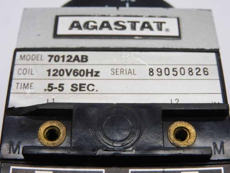AGASTAT 7012AB 120V .5-5S (AS PICTURED) UNMP