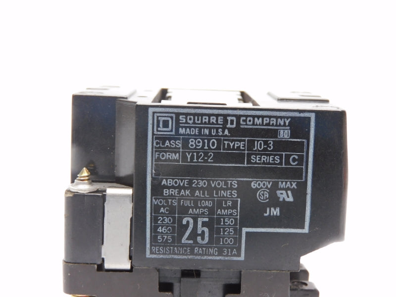 SQUARE D 8910J03 SER. C 120V 31A NSNP