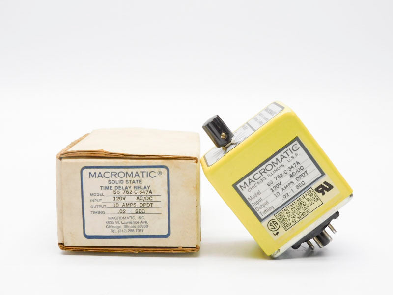 MACROMATIC SS762-C-347A 120V 10A .02-1S NSMP