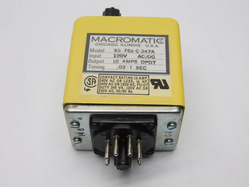MACROMATIC SS762-C-347A 120V 10A .02-1S NSMP