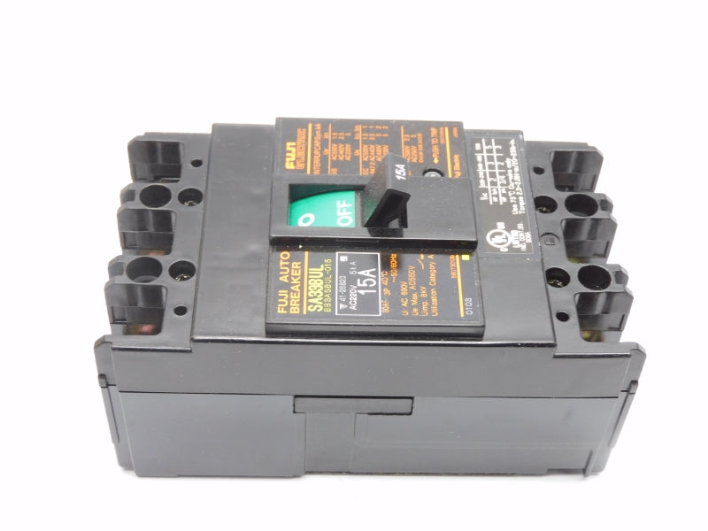 FUJI ELECTRIC BB3ASBUL-015 SA33BUL 550VAC 15A NSMP