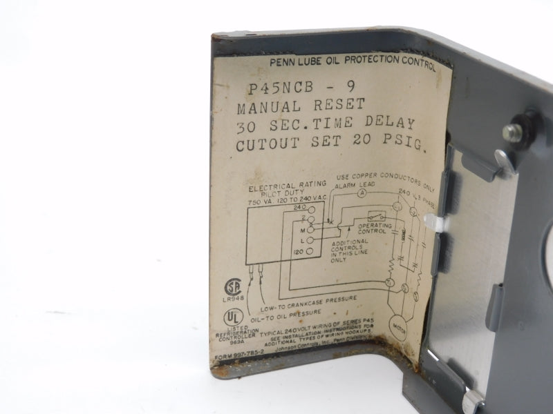 PENN P45NCB-9 20PSI 30S UNMP