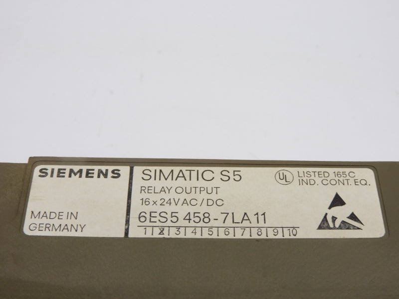 SIEMENS 6ES5458-7LA11 24VAC/DC UNMP