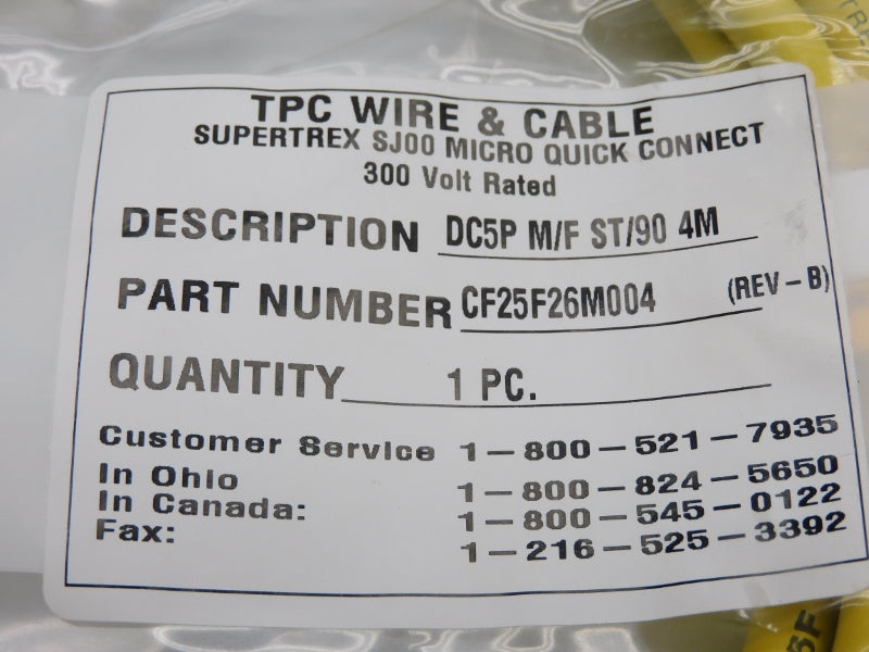 TPC WIRE&CABLE CF25F26M004 4M NSMP