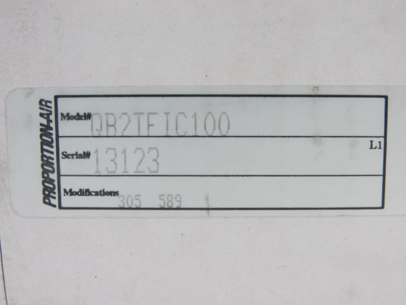 PROPORTION-AIR QB2TFIC100 NSMP