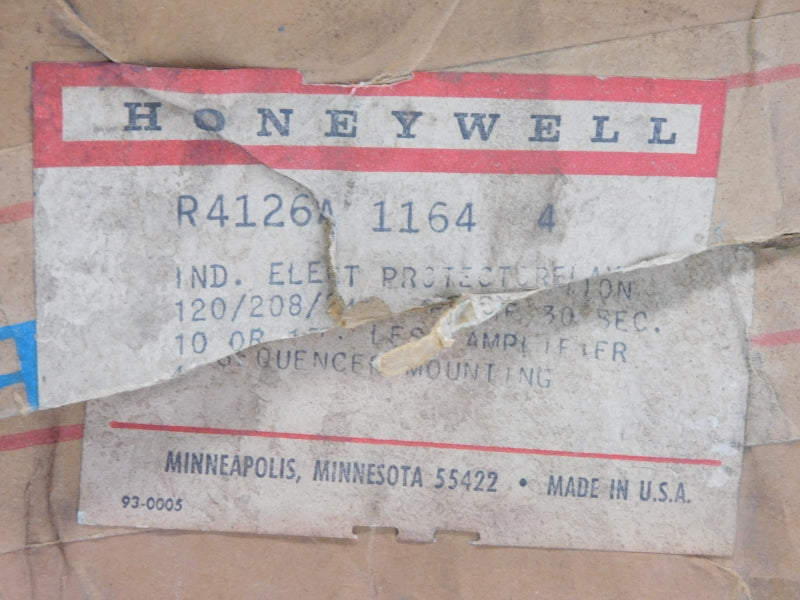HONEYWELL R4126A1164 240VAC 58.8A 60S NSMP