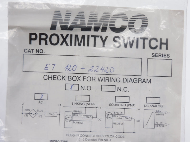 NAMCO ET120-22420 80-250VAC NSMP