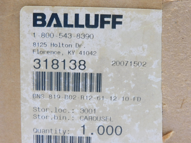 BALLUFF BNS-819-B02-R12-61-12-10-FD 318138 NSMP