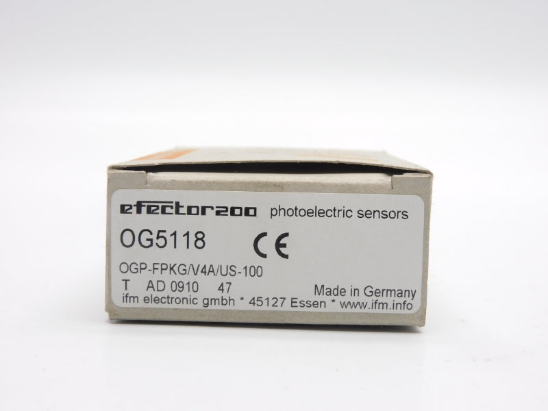 IFM EFECTOR OGP-FPKG/V4A/US-100 OG5118 10-36VDC NSMP