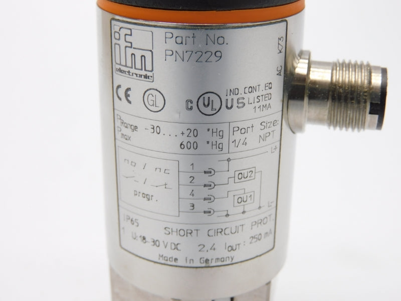 IFM EFECTOR PN-002HRBN14-QFPKG/US//V PN7229 18-30VDC NSMP