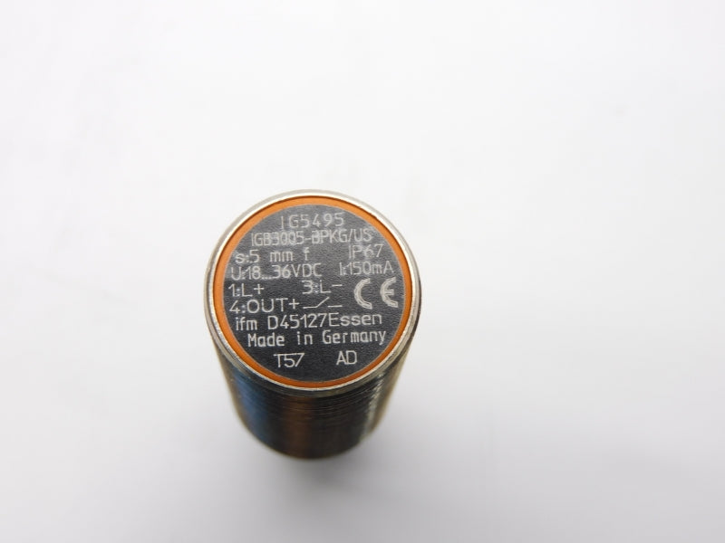 IFM EFECTOR IG5495 IGB3005-BPKG/US-100-DPS 18-36VDC NSMP
