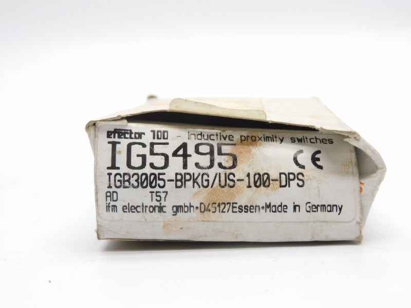 IFM EFECTOR IG5495 IGB3005-BPKG/US-100-DPS 18-36VDC NSMP
