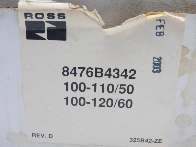 ROSS 8476B4342 100-120V NSMP