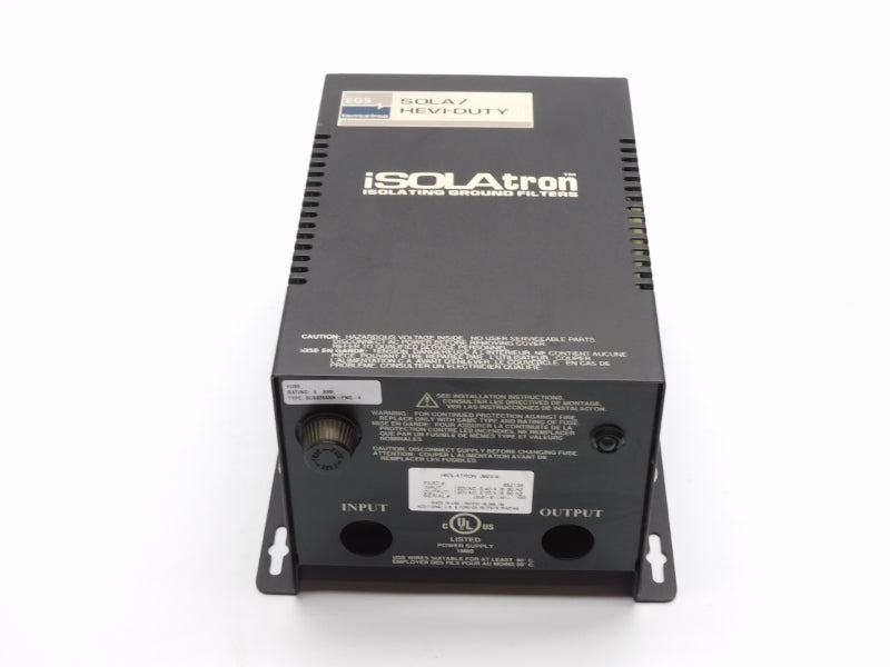 SOLA 63Z136 120VAC 3.40 (AS PICTURED) NSNP