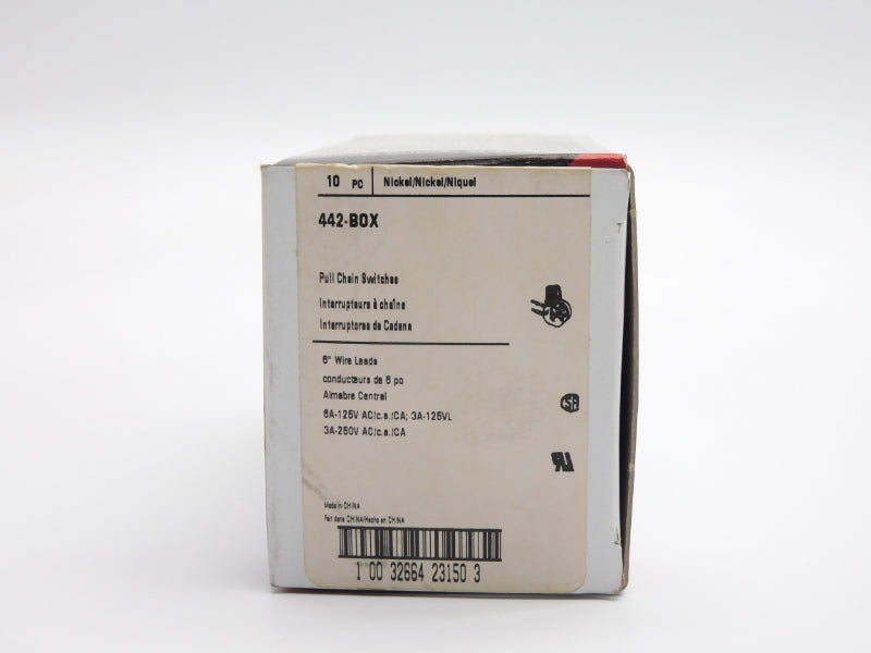 COOPER 442-BOX 250VAC 6A (PKG OF 10) NSMP