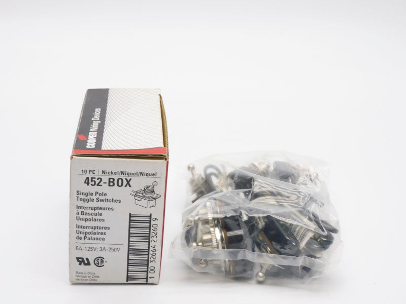 COOPER 452-BOX 250V 6A (PKG OF 10) NSMP