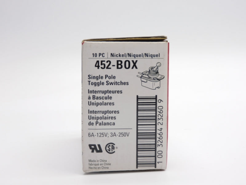 COOPER 452-BOX 250V 6A (PKG OF 10) NSMP