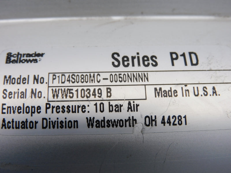 SCHRADER BELLOWS P1D4S080MC-0050NNNN 10BAR NSNP