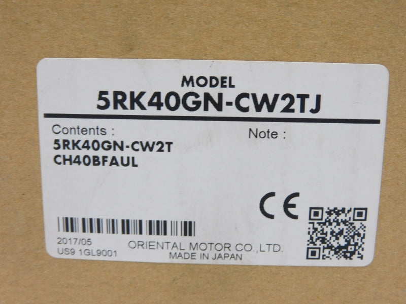 ORIENTAL MOTOR 5RK40GN-CW2TJ 230V 0.46/0.55A NSMP
