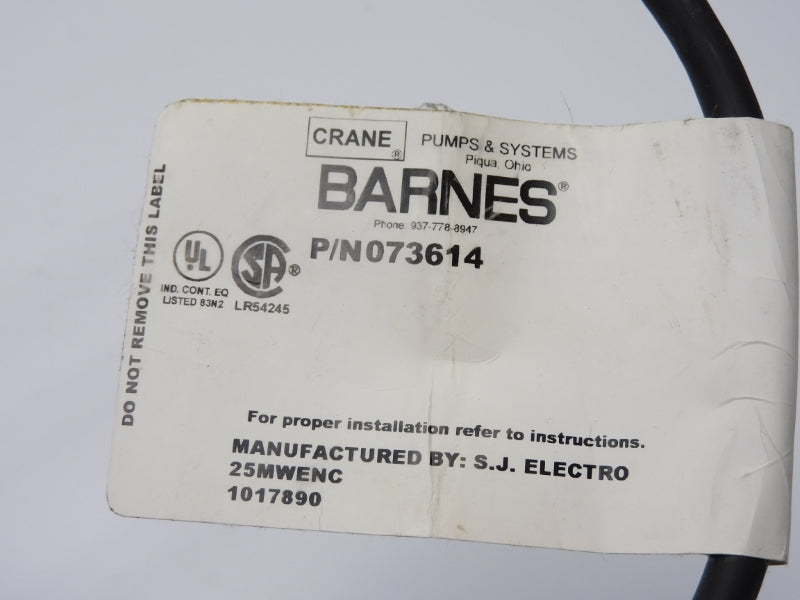 BARNES 073614 230VAC 10A 25' NSMP