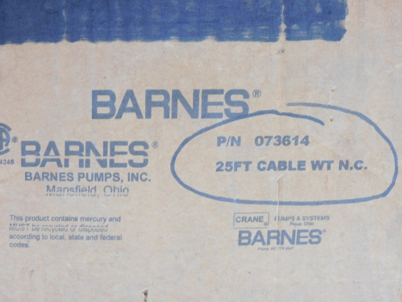 BARNES 073614 230VAC 10A 25' NSMP