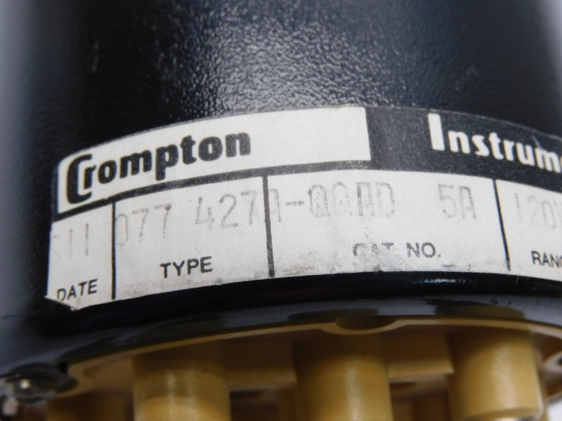 CROMPTON INSTRUMENTS 077-427A-QQAD 120V 5Z .5-1-.5 NSNP