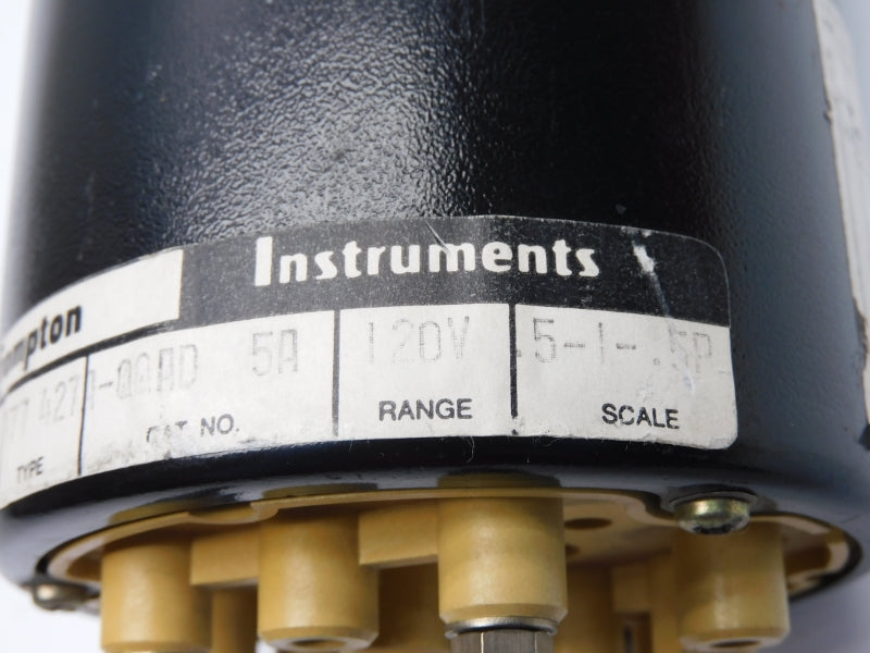 CROMPTON INSTRUMENTS 077-427A-QQAD 120V 5Z .5-1-.5 NSNP