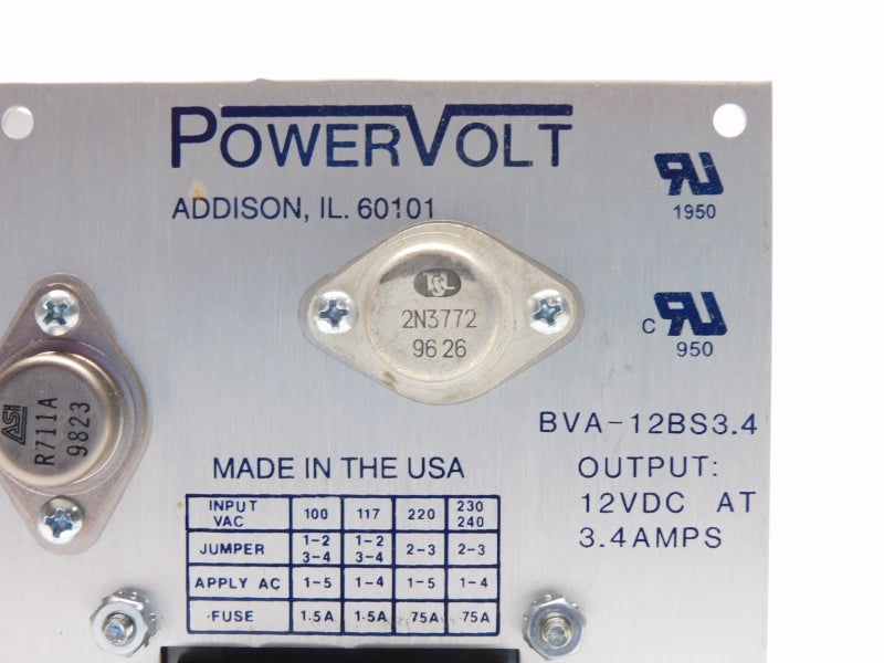 POWER VOLT BVA-12BS3.4 230/240V 3.4A NSMP