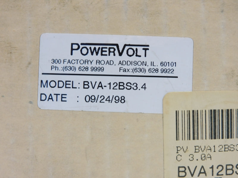 POWER VOLT BVA-12BS3.4 230/240V 3.4A NSMP