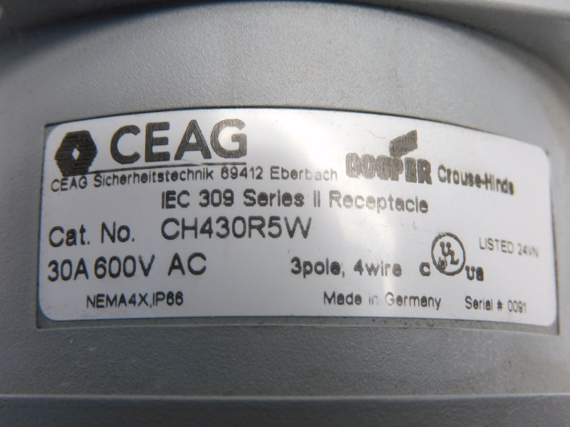 CEAG CH430R5W 600VAC 30A NSMP