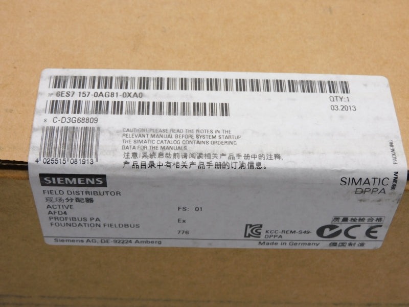 SIEMENS 6ES7157-0AG81-0XA0 NSFS