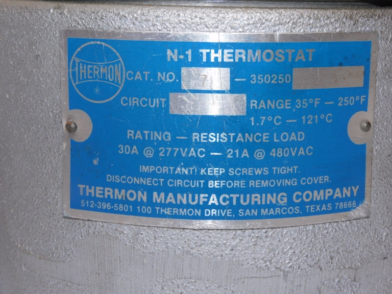 THERMON N-1 480VAC 30A 35-250'F UNMP