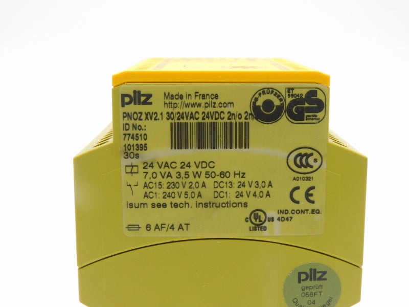 PILZ PNOZXV2.1-30/24VAC-24VDC-2N/O-2N/OT 774510 230V 5,0A NSMP
