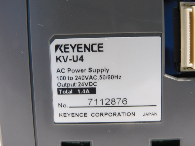 KEYENCE KV-U4 100-240VAC 1.4A NSNP