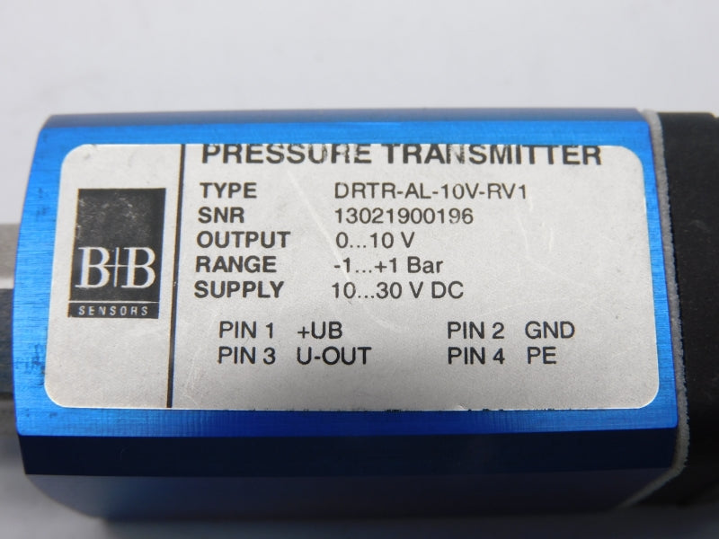 B+B SENSORS DRTR-AL-10V-RV1 502070 10-30VDC -1-+1BAR NSMP