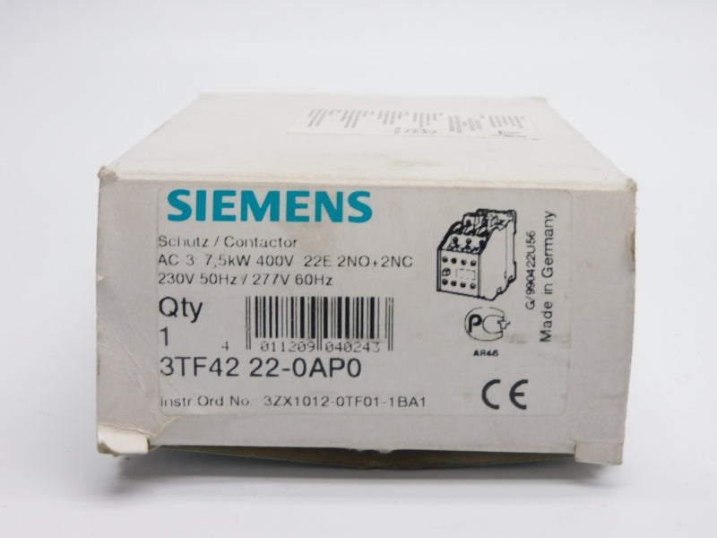 SIEMENS 3TF4222-0AP0 230/277V 30A NSMP
