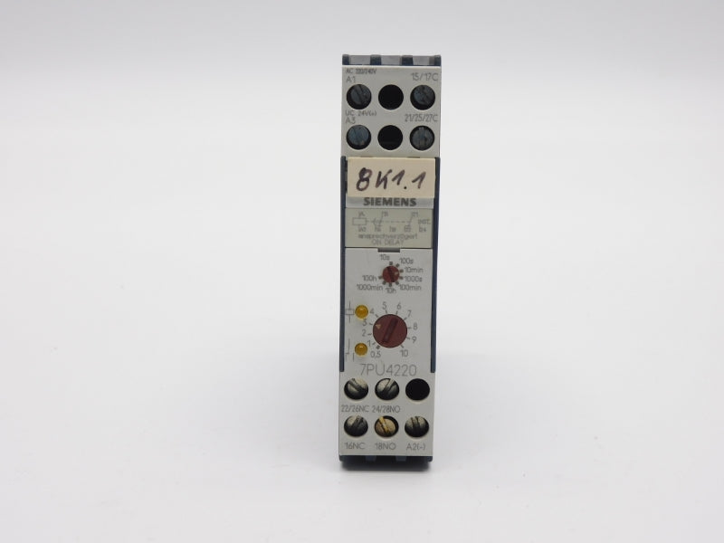 SIEMENS 7PU4220-2BN20 220/240VAC 3A 10S-100H UNMP