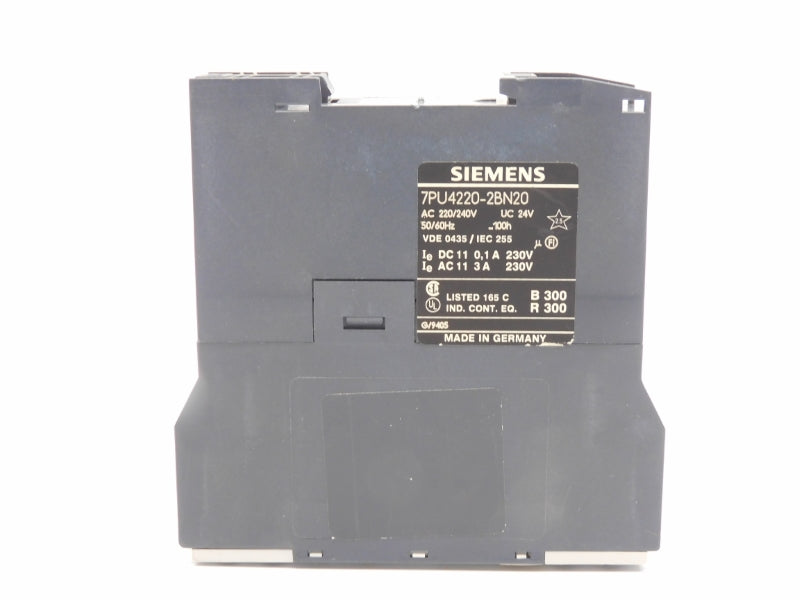 SIEMENS 7PU4220-2BN20 220/240VAC 3A 10S-100H UNMP