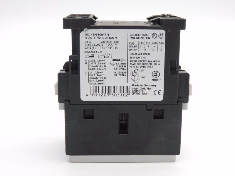 SIEMENS 3RT1025-1AP04 230V 40A NSNP