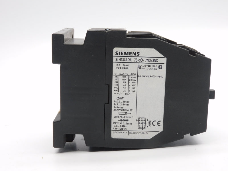 SIEMENS 3TH4373-0AP0 230/277V 16A NSNP