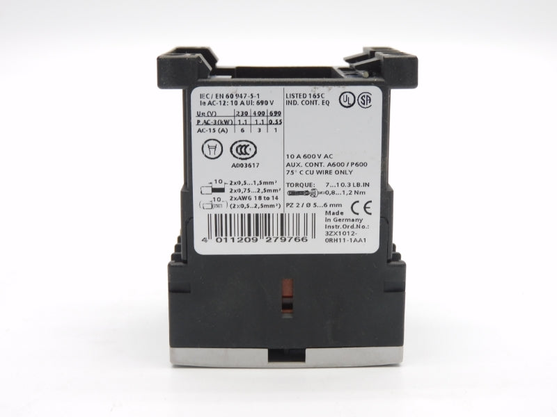 SIEMENS 3RH1140-1AP00 230V 10A NSNP