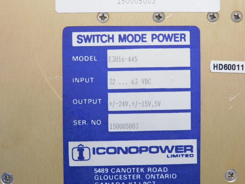 ICONOPOWER E3U16-445 32-63VDC UNMP