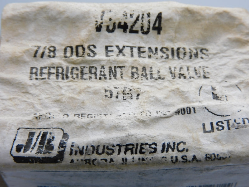 J/B INDUSTRIES V34204 7/8" 500PSI NSMP