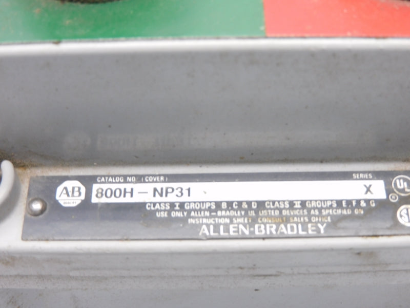 ALLEN BRADLEY 800H-2HA7P SER. X UNMP