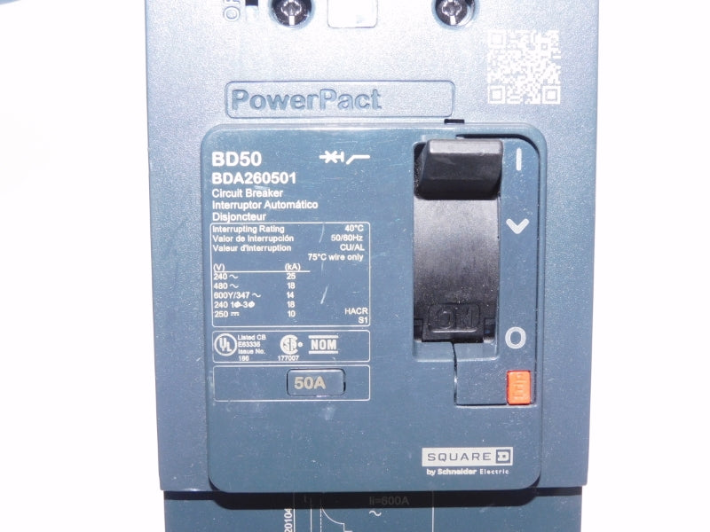 SQUARE D BDA260501 480V 50A NSNP