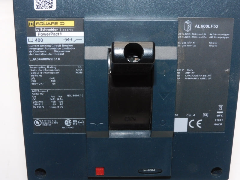 SQUARE D LJA34400WU31X 277V 400A NSNP