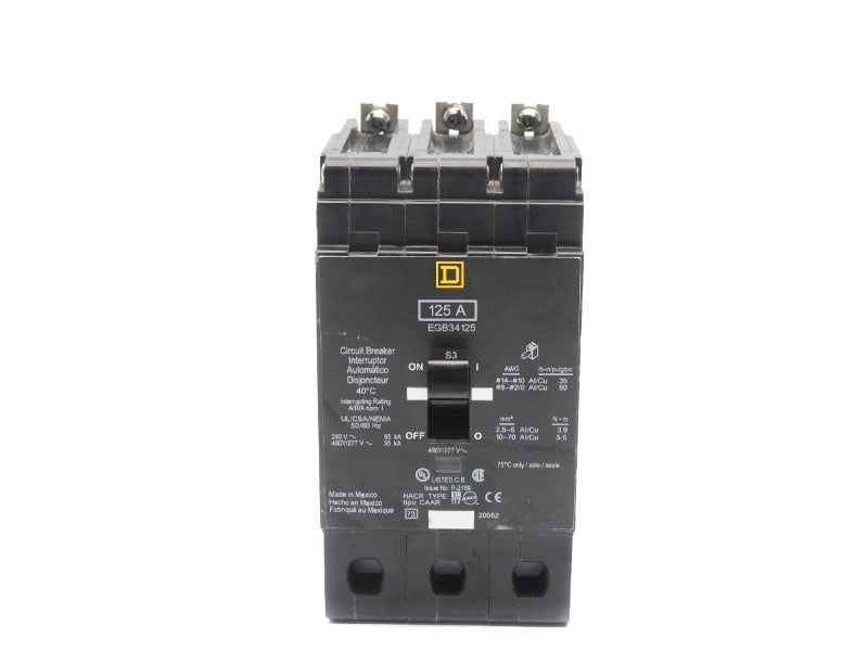 SQUARE D EGB34125 277V 125A NSNP