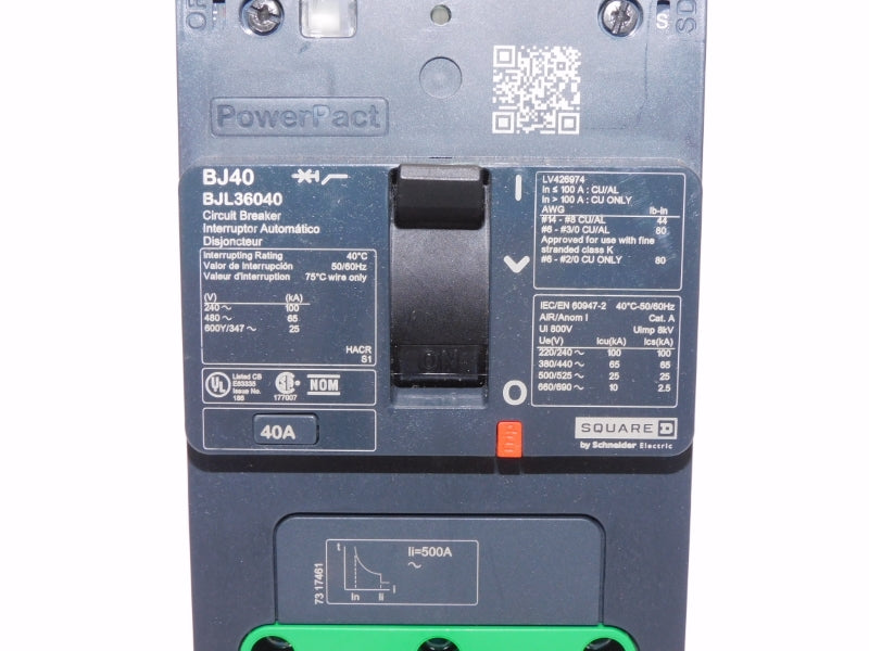 SQUARE D BJL36040 480V 40A NSNP
